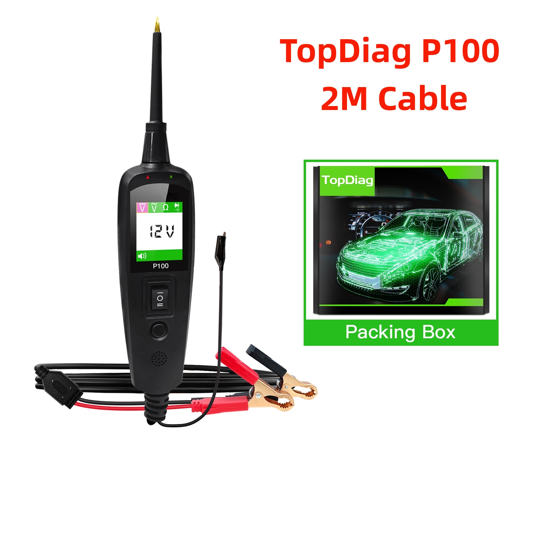 Kit Power Tools - TopDiag P100 2M Car Electrical Circuit