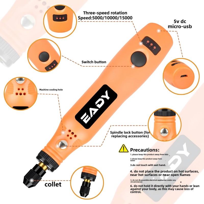 USB Cordless Rotary Tool Kit – - Power Tools Wood recension och pris