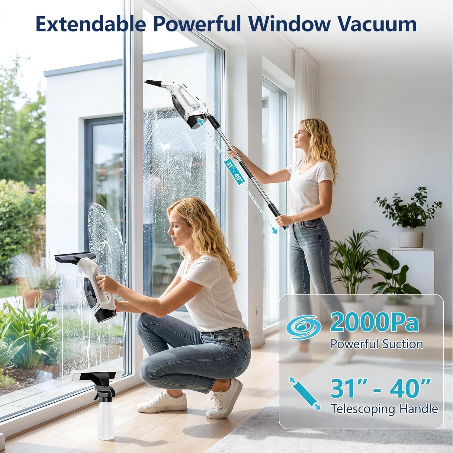 2000Pa Handheld Window Vacuum  - Kit Power Tools recension och pris