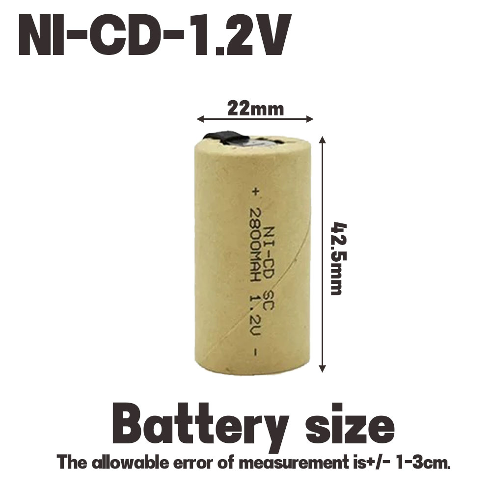 2800mAh 1.2V Ni-Cd Rechargeabl - Power Tools Ltd recension och pris