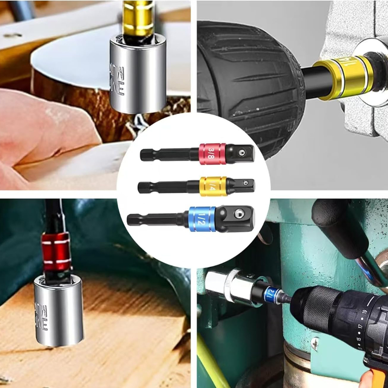 Impact Socket Adapter Set 3Pcs - Cordless Drill Driver recension och pris