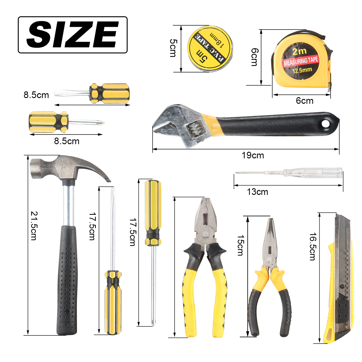 8/9/12/13Piece Tools Set Gener - Power Tools Catalogue recension och pris