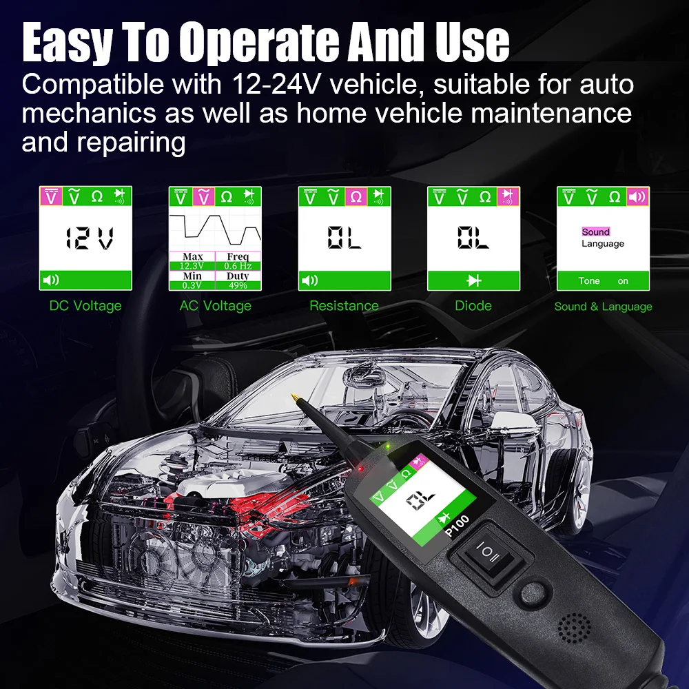 P100 Automotive Circuit Tester - Kit Power Tools recension och pris