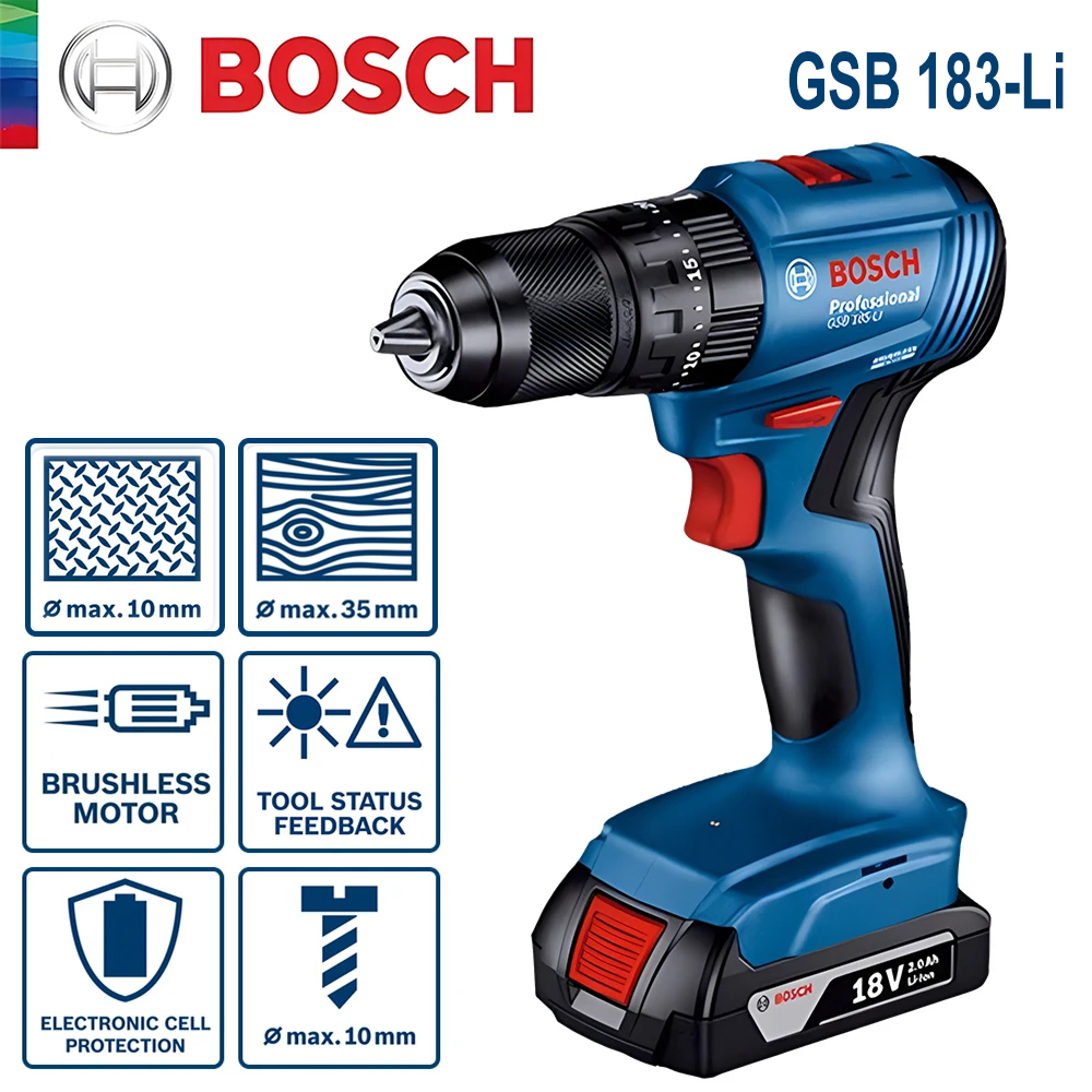 Bosch GSB 183-LI Electric Dril - Power Tools Wood recension och pris